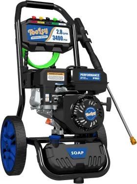 3400 Toolcy 705353835506 Gas Pressure Washer Psi 2.8 Gpm 212cc Engine Hose Gun And 5 Nozzle Tips