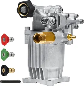 B09qgncz42 Toolcy Shaft Horizontal Pressure Washer Pump - Max 3100 Psi 2.5 Gpm Power P