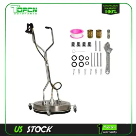 Ta17815at518ps Topcn-autoparts 24 Inch Pressure Washer Surface Cleaner With Handle And 4 Spinner Wheels 8gpm