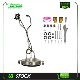 Ta18006at517ps Topcn-autoparts 20ftft Pressure Washer Surface Cleaner 4500psi Power Dual Handle With Wheel