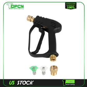 Ta18067at221ps Topcn-autoparts Short Pressure Washer Gun With M22-14mm Inlet Stubby High Handle New