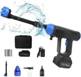 2424 Topcsa Cordless Electric High Pressure Water Spray Gun Portable Car Washer Cleaner