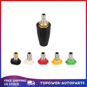 To18006at189p Topower 4.0gpm High Pressure Washer Rotating Turbo Nozzle Spray Tip 3000psi 1/4 Inch Quick