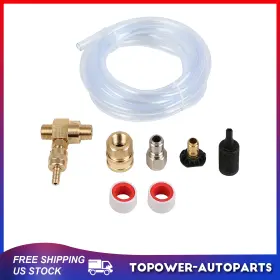 To18027at196p Topower 4500 Psi Nozz Downstream Injector Kit For Pressure Washer With Siphon Hose Black