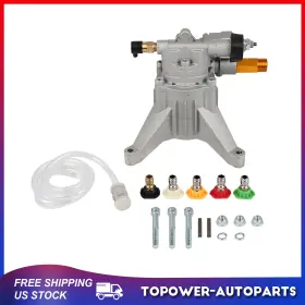 To18030at198p Topower 3000 Psi Pressure Washer Pump 7/8 Inch Shaft Vertical Replaced 2.5 Gpm New