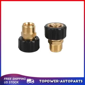 To18033at205p Topower Pressure Washer Adapter Hose With M22-15mm Outlet And Gun