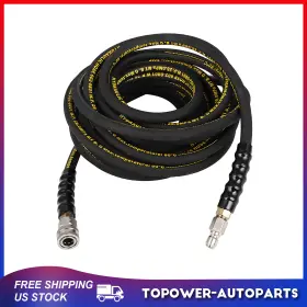 To18040at214p Topower 4000psi Pressure Washer Hose Hot/cold Water 1/4 Inch Kink Wear With 3/8 Quick