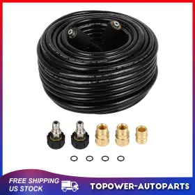 To18048an220p Topower 100ft High Pressure Washer Hose 3200 Psi M22-14mm Power Extension