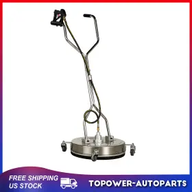 To18048at517p Topower 20 Inch Pressure Washer Surface Cleaner 4500psi With Handles And Wheels Quick Connect