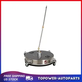 To18050at522p Topower 16.5ftft Pressure Washer Surface Cleaner 4000psi Power With Wheels