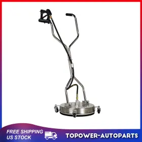 To18055at527p Topower 16.5 Inch Pressure Washer Surface Cleaner Max.4000psi Dual Handle With 4 Spinner Wheels