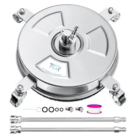 Tor 056740399473 14 Inch Stainless Steel Pressure Washer Surface Cleaner With 4 Caster Wheels 400