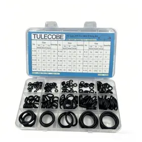 Tulecobe Seals Ar39 Mini Universal Metric Nitrile Rubber Nbr O Ring Assortment Kit 15 Size 200 Pcs