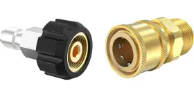 Twinkle Star 724190820148 Pressure Washer Adapter Set Quick Connect Kit M22 14mm Swivel To