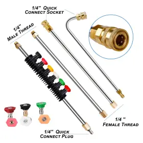 Jcg75 Twinkle Star Pressure Washer Extension Wand Set 8.5 Ft Replacement Lance Wit #2