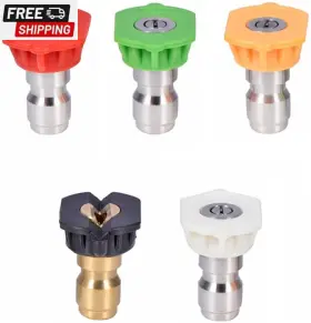 Twis005 Twinkle Star Pressure Washer Nozzle Tips Multiple Degrees 1/4 Inch 2.5 Gpm