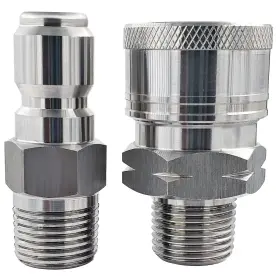 Ultimate Washer 855165008787 3/8 Inch Quick Connect Pressure Male Adaptor Kit Max 5000 Psi Ra