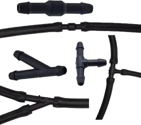 Upamcarker 744110027488 24pcs Windshield Washer Hose Connector Kit 3-way T-type Y-type 2-way I-t #2