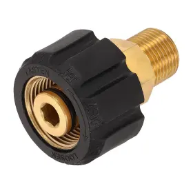 Uxcell 683007248080 Pressure Washer Adapter M22 14mm Female To G3/8 Inch Male Brass Fittings