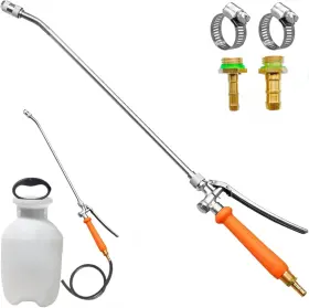 Vanpet 768531789602 24 Inches Metal Sprayer Wand Compatible With Pump 1/4 Inch And 3/8 Brass Barb