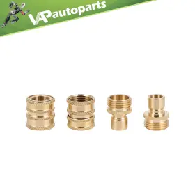 Vap18019311us Vap 3/4 Inch Garden Hose Quick Connect Water Solid Brass Female Male Connector Set