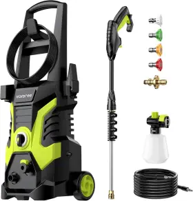 Vaxbree 977655668968 Electric Pressure Washer 2500 Psi 1.76 Gpm Power With 4 Connect Nozzles