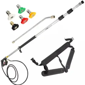 Vevor 445025133143 Telescoping Pressure Washer Wand 4000 Psi 8-18 Ft Extendable Power Cleaning Tool