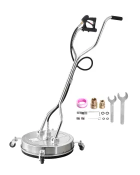 Gyqxjbmqjqypkk819 Vevor 21 Inch Pressure Washer Surface Cleaner 4 Wheels Dual Handle 4000 Max Psi