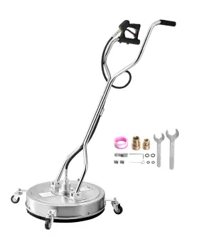 Qd-xdp14 Vevor 22 Inch Pressure Washer Surface Cleaner 4 Wheels Dual Handle 4000 Max Psi