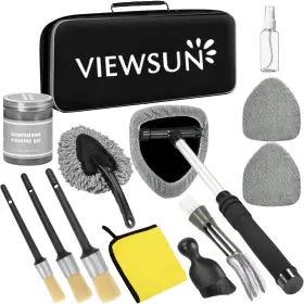Vs-lt0507 Viewsun Windshield Cleaner Tool 13pcs Car Interior Cleaning Kit Grey