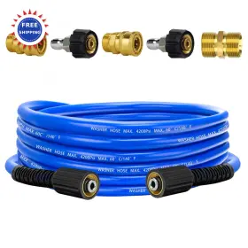 V-gyg-025 Viheg Pressure Power Washer Hose 25 Ft Super Flexible Kink Resistant Car