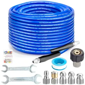 V-sls-100 Viheg 100 Ft Flexible Sewer Jetter Kit For Pressure Washer 5800psi Drain Cleaner H