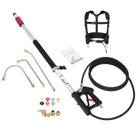 133925-villdoma Villdoma Telescoping Pressure Washer Wand 24ft 4000 Psi With 7 Spray Nozzle