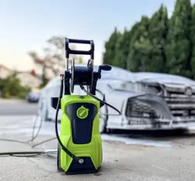 Vr-1038 Voodoo Ride Electric Car Pressure Washer 1800w 26ft Steel Braided Hose 4 Nozzles