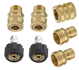 Vortxx 608033739951 Pressure Washer Quick Connect Adapter Set For Sun Joe Spx Series M22-15mm To