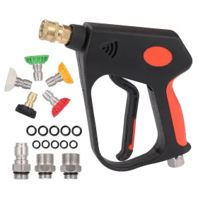 Weosmira 764784728481 High Pressure Washer Gun 5000psi Car Spray With 5 Nozzles 1/