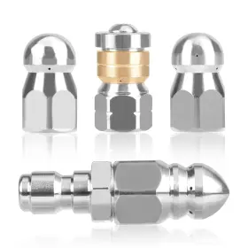 Weosmira 764784728504 Pressure Washer Sewer Jetter Nozzle Set 4 Pieces Different Models Stai