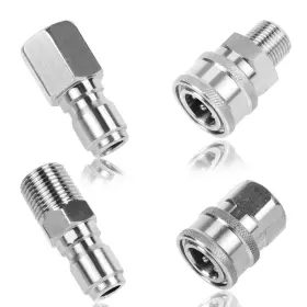Weosmira 764784728740 2 Sets 3/8 Inch Pressure Washer Coupler Stainless Steel Quick Connect Plug M