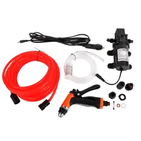 Be-0002 Werkweit Portable 12v Car Cleaning Wash Pump 100w 145 Psi High Pressure Kit Travel