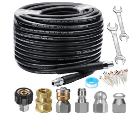 5800ps West Bay Sewer Jetter Kit 100 Ft For Pressure Washer 5800psi