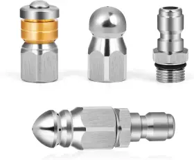 West Bay 711181696585 Sewer Jetter Nozzles Drain Cleaning Tips For Pressure Washer 3 Pieces