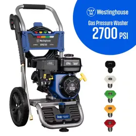2700 Westinghouse 445042154107 Psi 2.3 Gpm Gas Powered Axial Cam Pump Cold Water Pressure Washer With Soap