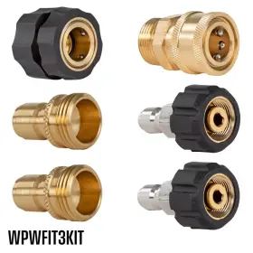 Westinghouse 744759766045 Heavy-duty Quick-connect 6-piece Kit For Pressure Washer And Garden Hoses