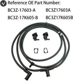 F550 Wgbab 313034118116 Windshield Washer Nozzle Jet Hose Kit For 2011-2016 Ford F250 F350 F450 Sup #2
