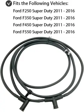 F550 Wgbab 313034118116 Windshield Washer Nozzle Jet Hose Kit For 2011-2016 Ford F250 F350 F450 Sup #3