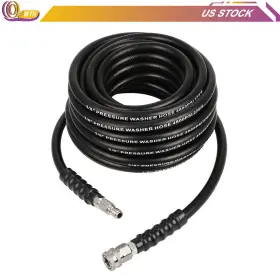 Wh18019927ee Wheeltech 50ft 3/8 Inch Hot Water Pressure Washer Hose Rubber Power 4800 Psi