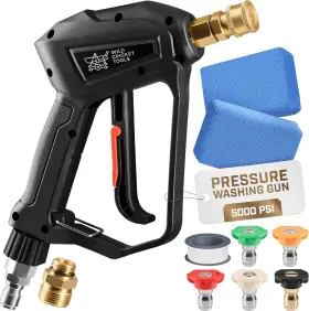 Wild Cricket Tools 199284086791 Water Pressure Gun High-performance Up To 5 000 Psi Car Wash With Nozzles