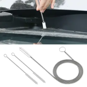 Qph1049 Winuerk Long Wire Brush 155cm Stainless Steel 1 Count Pack Of Silver