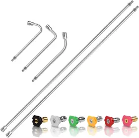 Wmnvshier 445018614697 120 Inch Pressure Washer Extension Wand 2 Pack 60 Stainless Steel Power