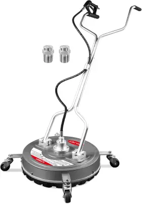Pa7603 Wojet 18 Inch Pressure Washer Surface Cleaner With 4 Wheels And Dual Handles 4500psi